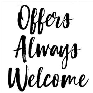 I Accept All Reasonable Offers Immediately